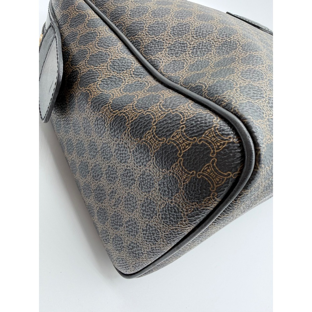 Celine Macadam Black/Brown Boston Bag-Vintage! - Picture 5 of 15